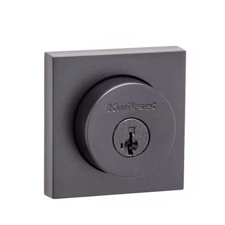 Kwikset Kwikset: Halifax Single Cylinder Deadbolt with Smartkey Technology / Iron Black KWS-158-SQT-SMT-514